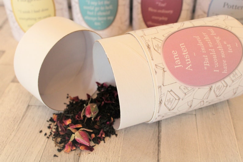 Literary Teas in Gift Eco Tubes  Selection of 24 Literary image 2