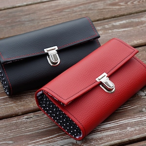 Portefeuille en cuir végétalien, Portefeuille pour femmes personnalisé, Portefeuille Smartphone, Chiens, Portefeuille long, Portefeuille Femme, Porte-carte, Organisateur, Pochette