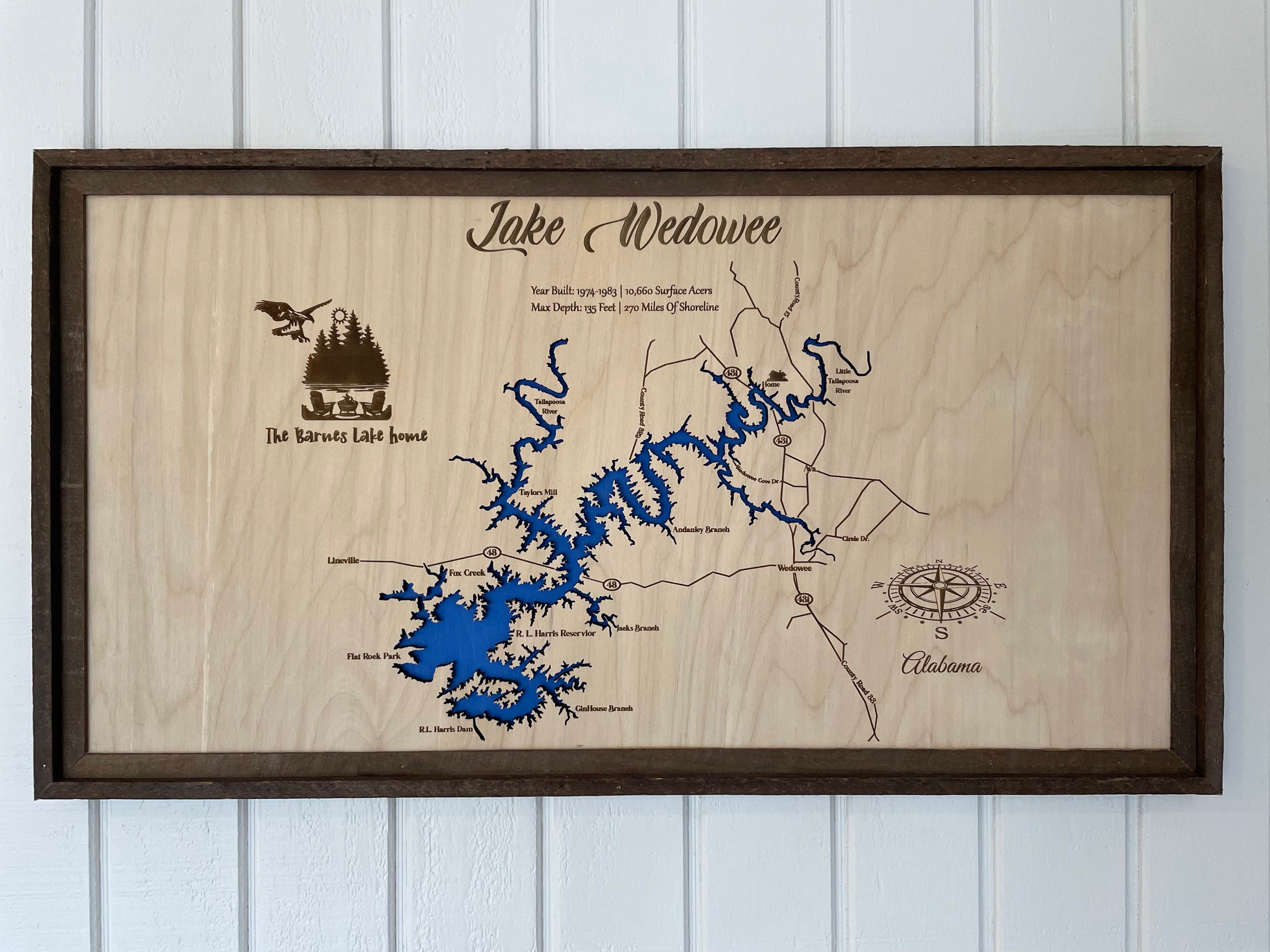 Lake Wedowee Alabama Map Lake Map Custom Lake Maplake House Decorlake Wedowee | Etsy Australia Lake Wedowee Alabama Map Lake Map Custom Lake Maplake House Decorlake Wedowee | Etsy Australia