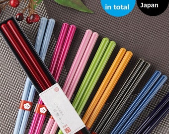 Japanese traditional color chopsticks 9types 　hs483