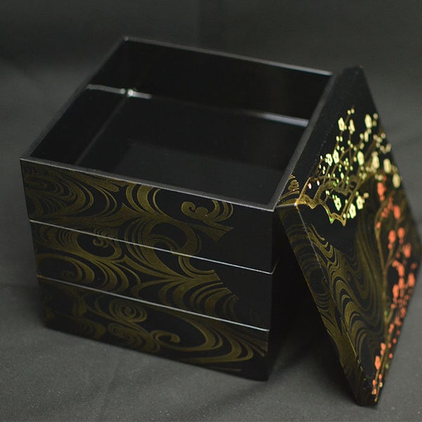 Beautiful Food Box 'JUBAKO' Japanese traditional pattern　 Japanese  food container k2087t