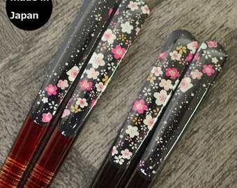 Japanese Wakasa lacquer chopsticks 2types Japanese traditional craft　hs277