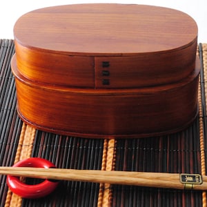 Bento Lunch Box &#39;Magewappa&#39; double Japanese outlet001