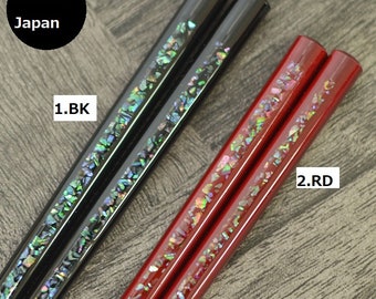 Beautiful Japanese Wakasa lacquer chopsticks Black or Red 2 colors Japanese traditional craft　_hs-307