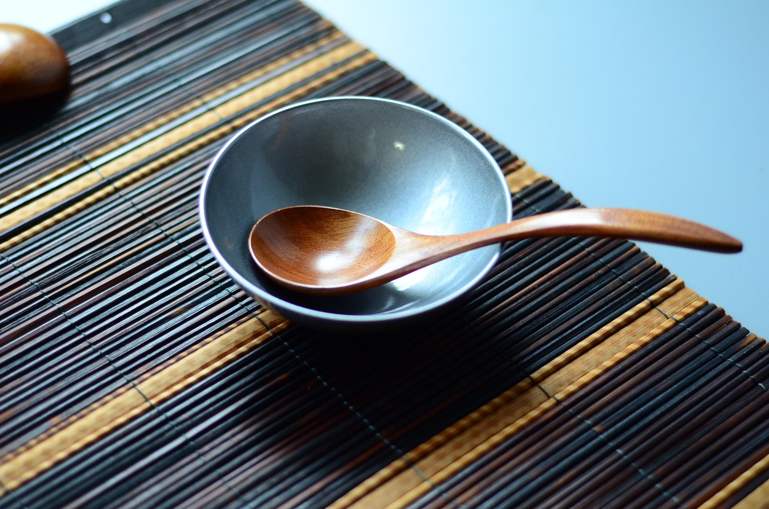 工芸品 California Old school spoon Japanese Lacquer Wooden Spoon 6.8
