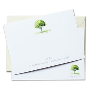 Eiche Baum Grußkarten - Weisheit und Stärke - Briefkarten - Packung mit 6 Postkarten - Hand Gestaltet von CottageRts