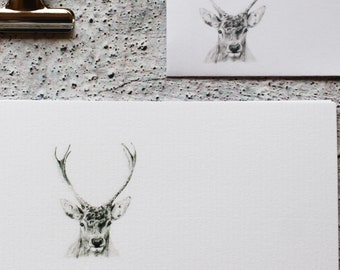 hand writing paper for sale Stag A5 Letter Writing Paper and Envelopes Designed By CottageRts Lovely Gift or Father's Day Present