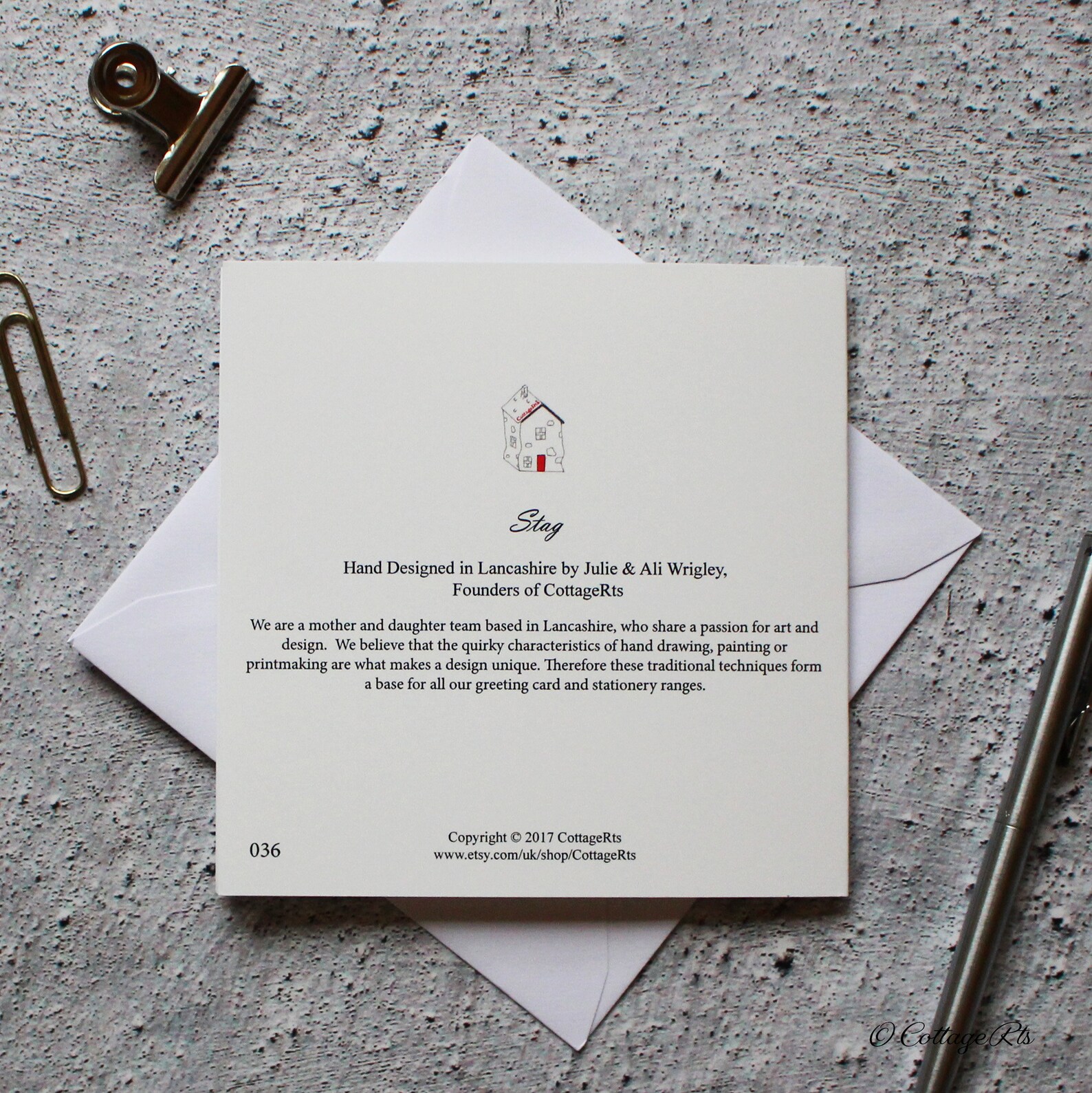 Stag Stationery Letter Writing Set Hand Designed by Cottagerts - Etsy UK