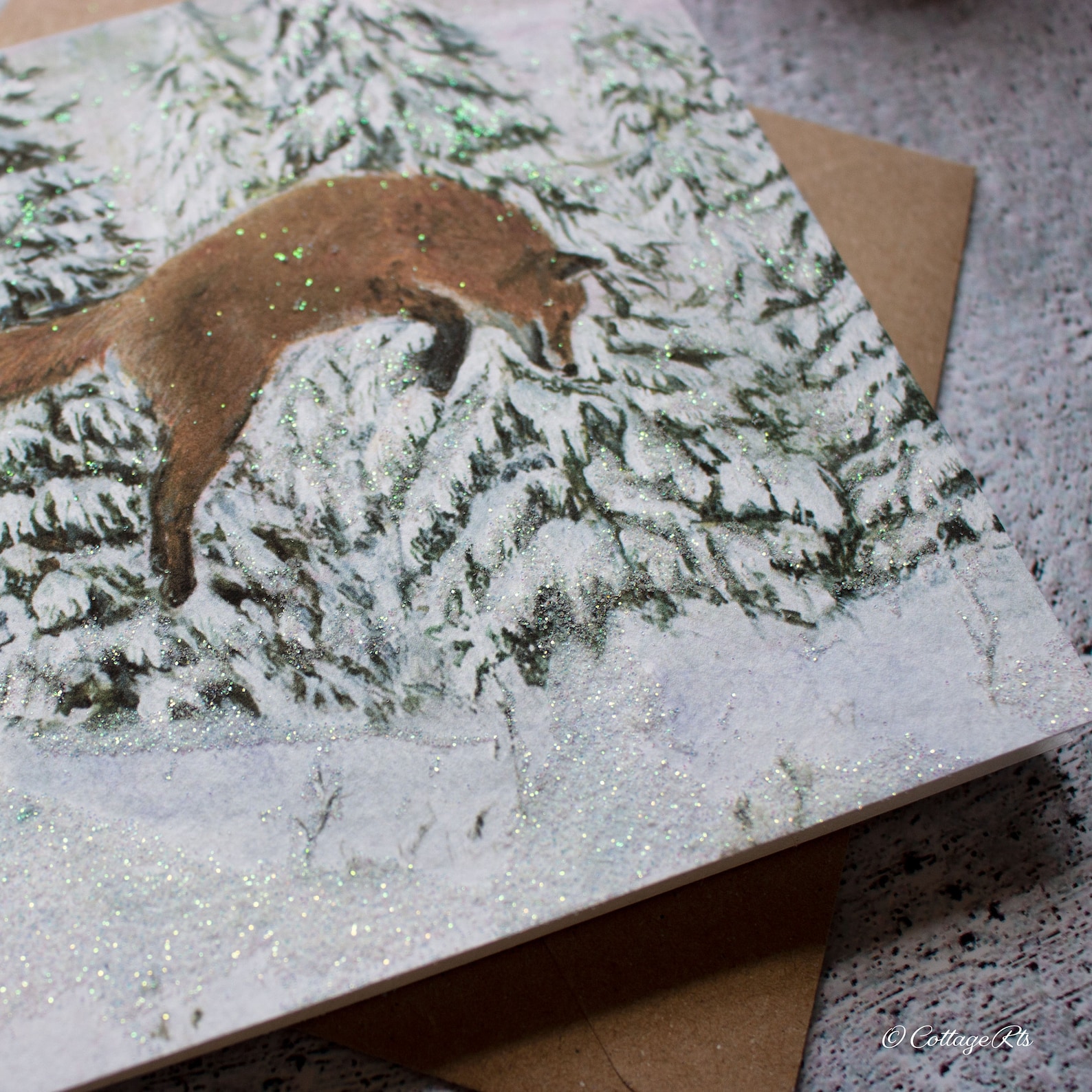 Pack of 6 Red Fox Christmas Cards Foxes Card Hand Finished Etsy UK