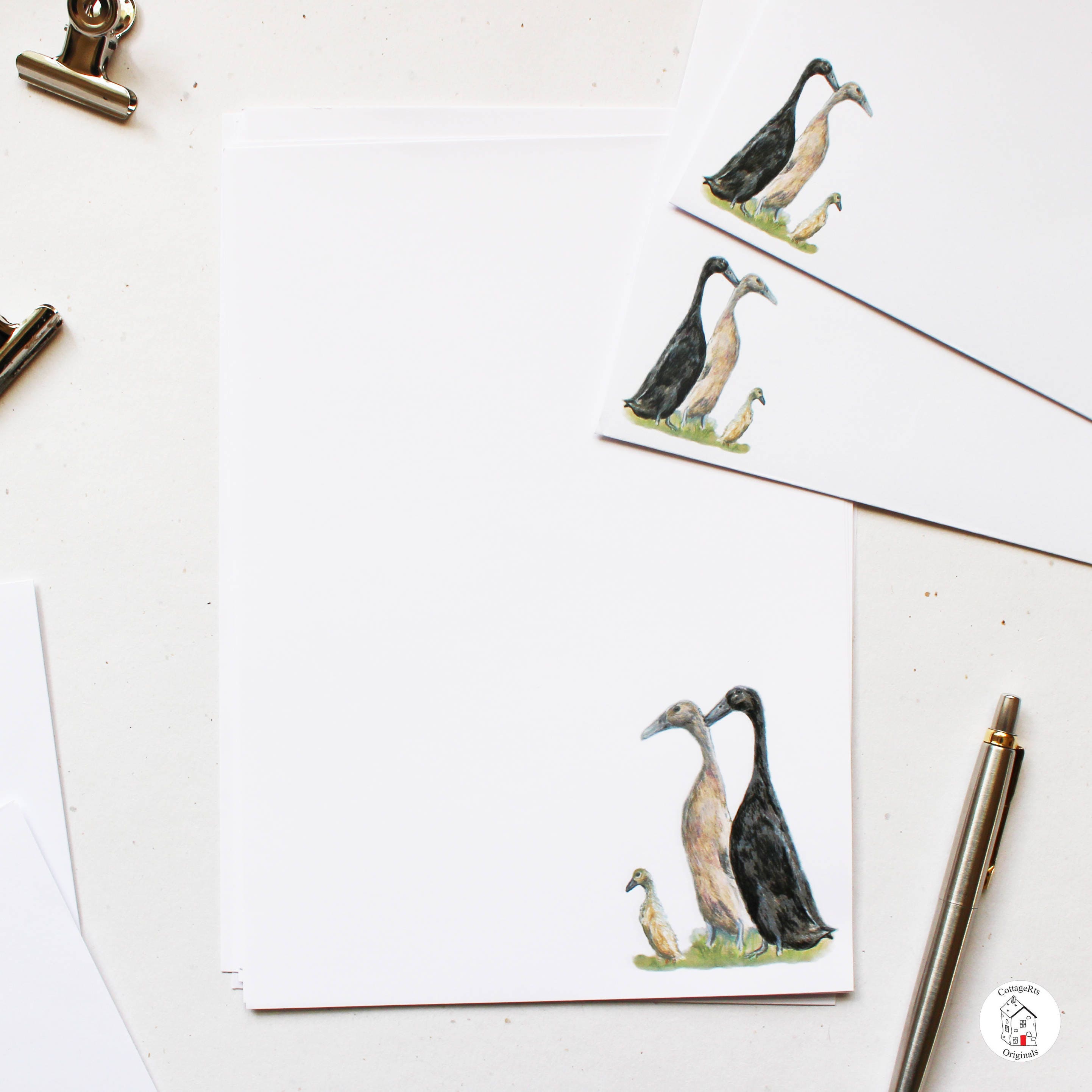 Runner Duck Letter Writing Paper Letter Writing Set | Etsy