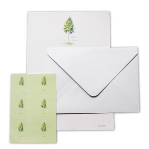 Silver Birch Letter Writing Paper - Letter Writing Set - Stationery - A5 Sheets and  C6 Envelopes - Designed By CottageRts Lovely Gift