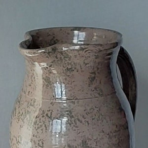 Signed Earthenware Pottery Pitcher