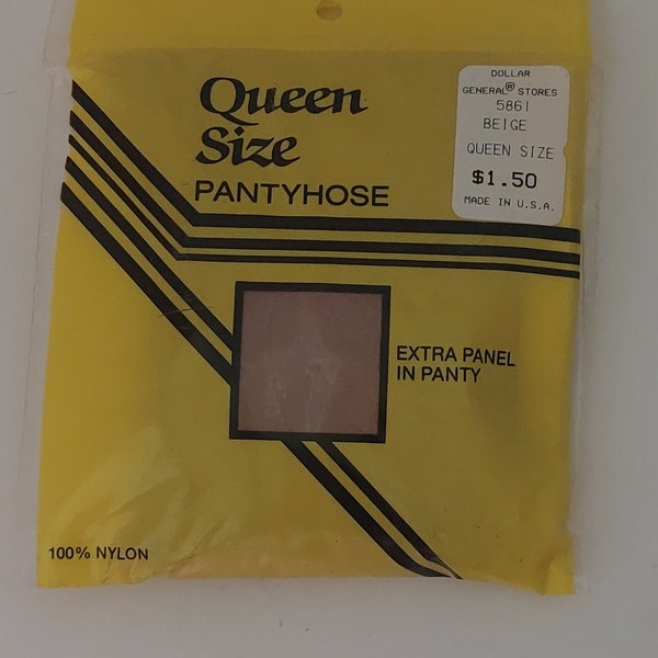 Vintage Beige Queen Pantyhose