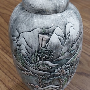 Vintage Handmade Ceramic Ginger Jar