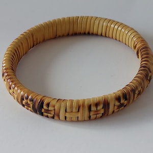 Small Rattan Woven Bangel Bracelet Accessory