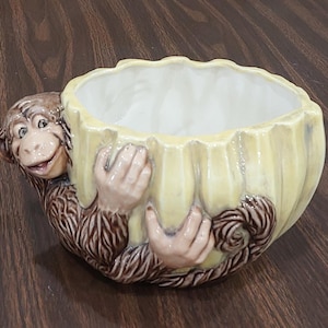 Vintage Ceramic Goose Planter