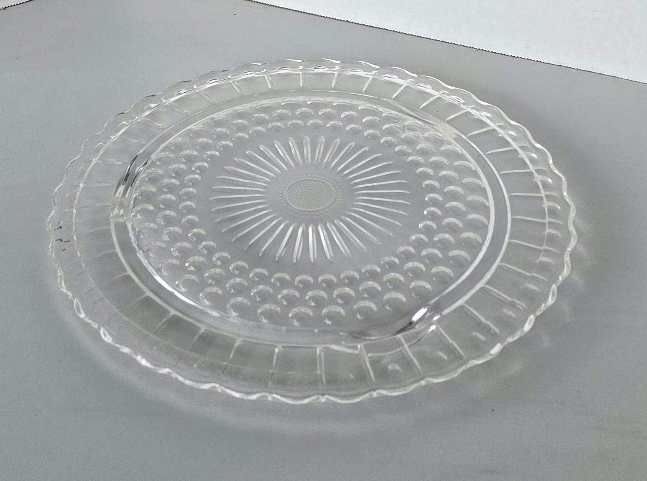 Federal Glass Cake Plate: Star