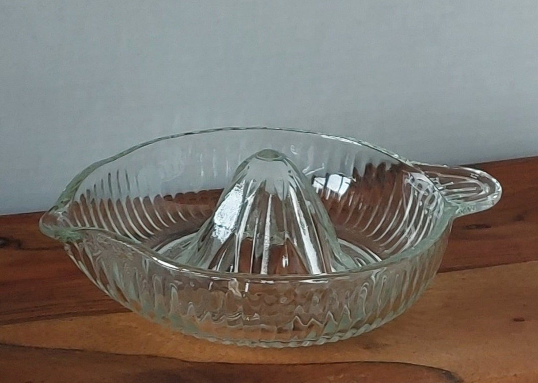 Vintage Glass Citrus Juicer Etsy