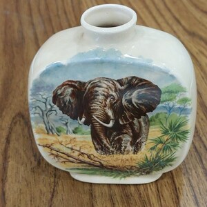 Vintage Ceramic Elephant Vase