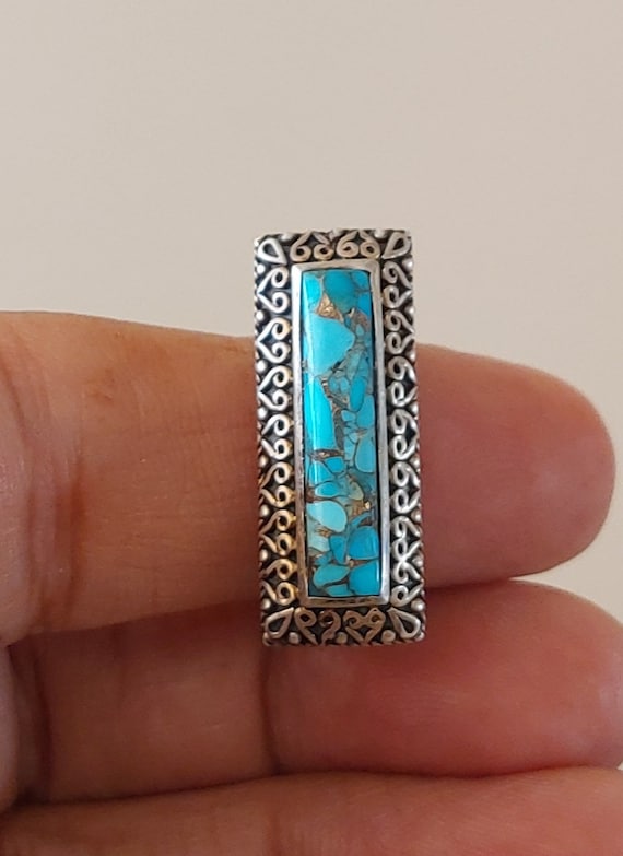 Vintage Turquoise 925 Silver Ring