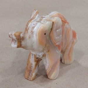 Vintage Marble Elephant Figurine
