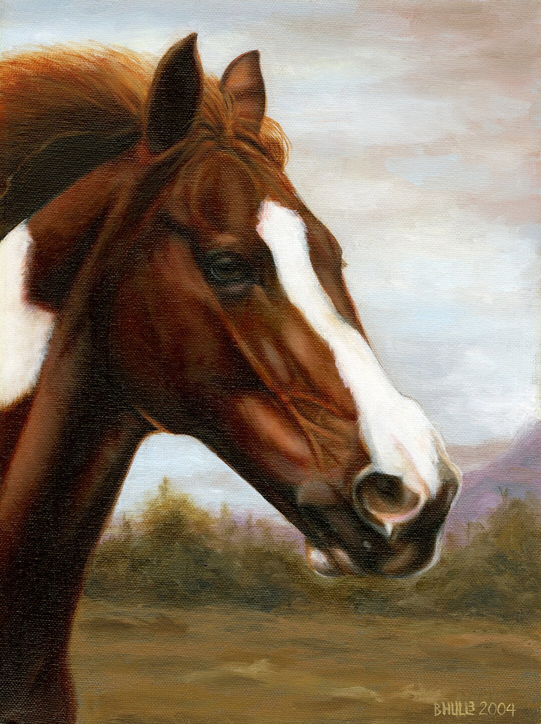 Renaissance Horse Giclée Print, Brown and White Horse Art - Etsy