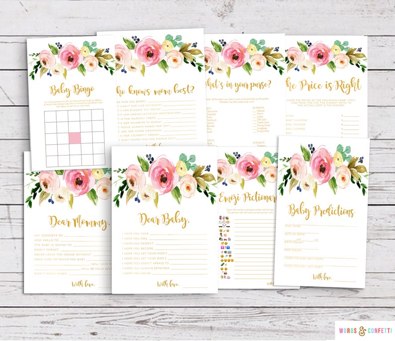 Baby Shower Games Printable Girl Baby Shower Games Girl Etsy Baby Shower Games Printable Girl Baby Shower Games Girl Etsy