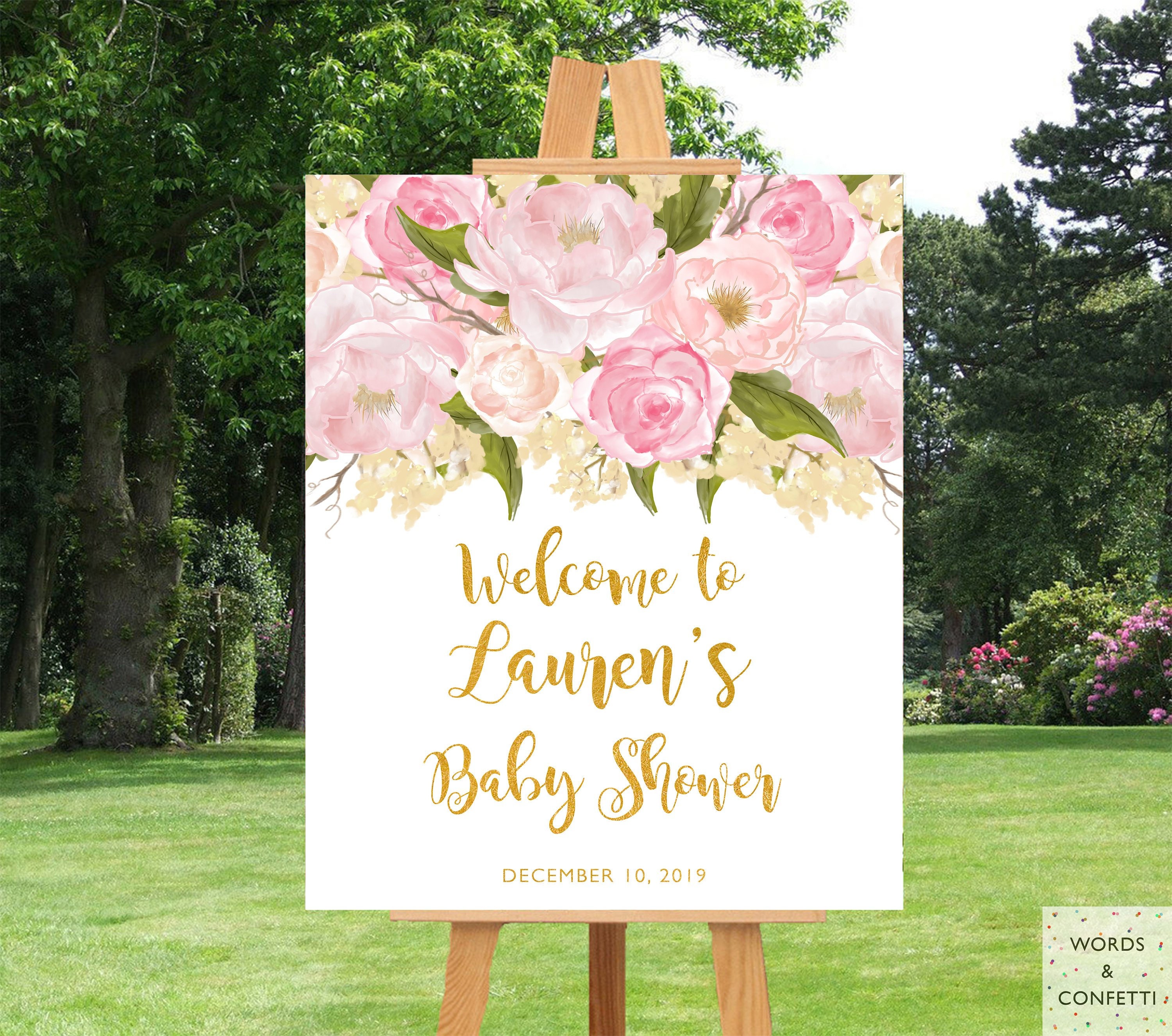 Baby Shower Decorations Girl Baby Shower Decor Baby Shower Etsy
