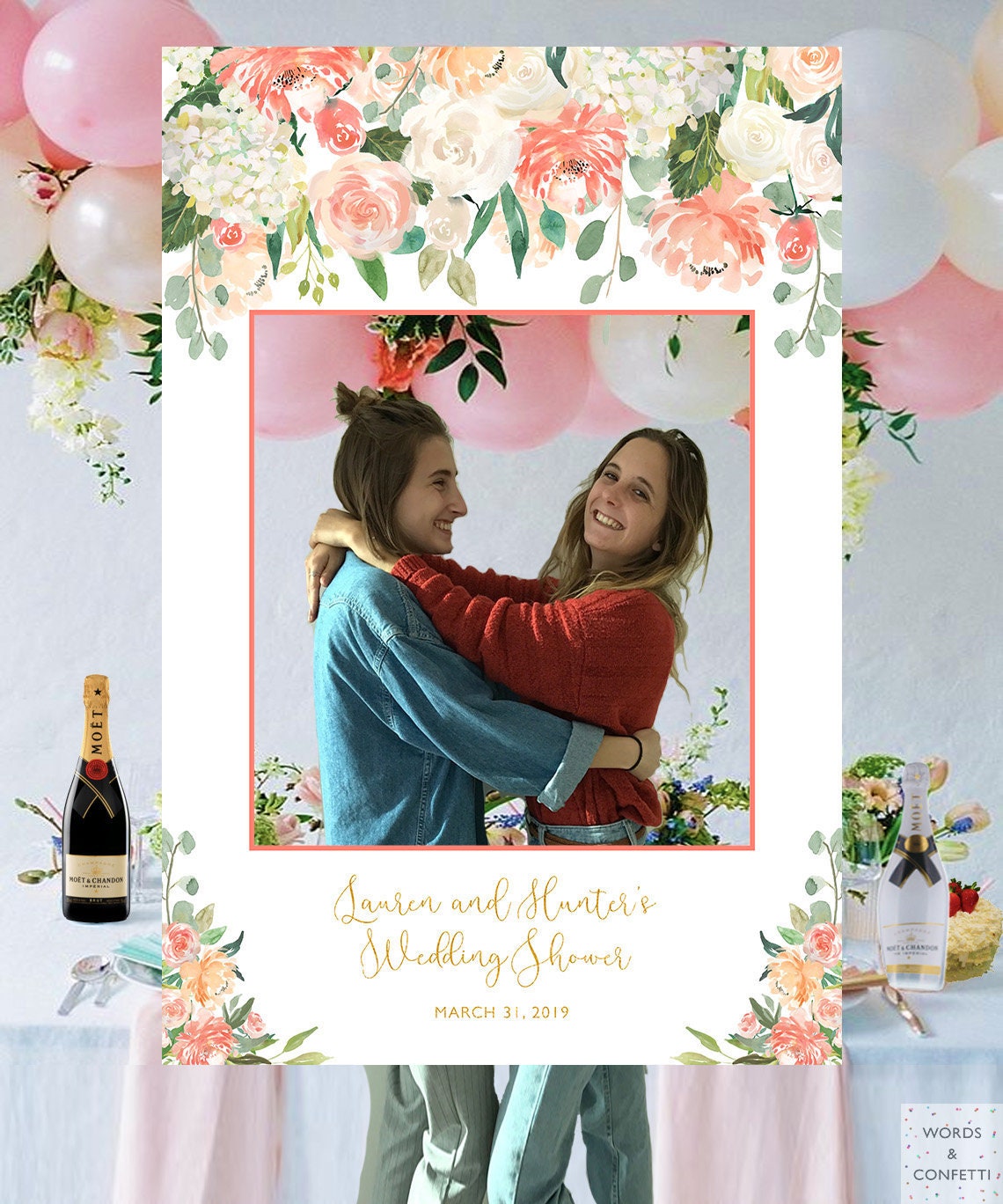 Couples Wedding Shower Decorations Coed Bridal Shower Photo Etsy