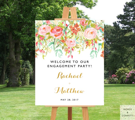 Engagement Party Decorations Engagement Party Banner Etsy
