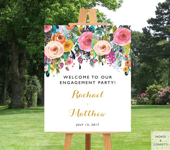 Engagement Party Decorations Engagement Party Banner Etsy