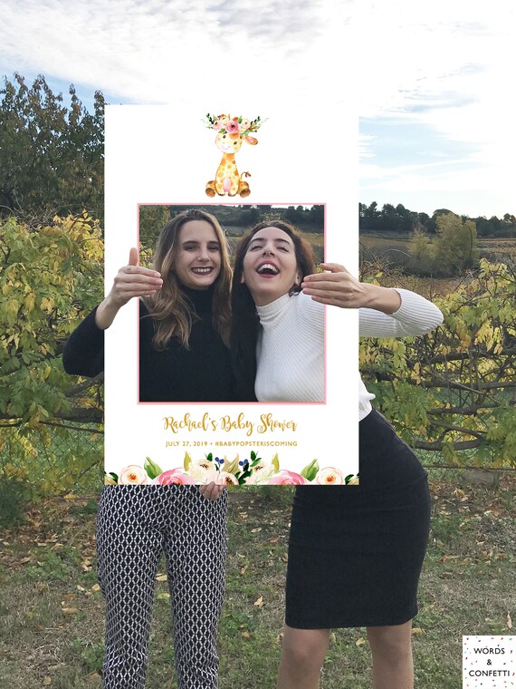 Photo Booth Frame Baby Shower Ideas Giraffe Baby Shower Etsy Photo Booth Frame Baby Shower Ideas Giraffe Baby Shower Etsy