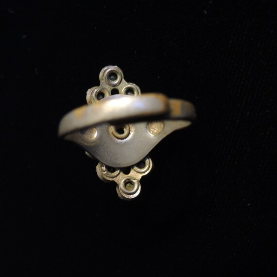 Vintage Juliana Style Statement Ring Adjustable S… - image 4
