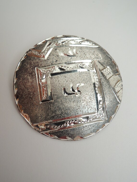 Native American Pictograph Sterling Silver 925 Br… - image 3