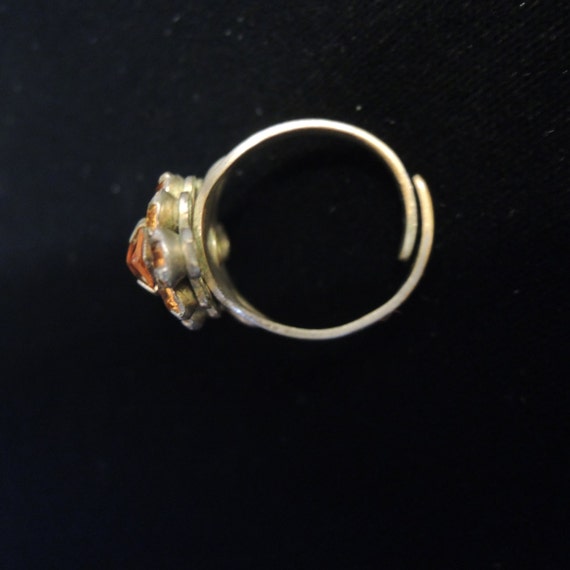 Vintage Juliana Style Statement Ring Adjustable S… - image 5