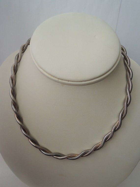 Twisted Snake Chains Unisex Choker Necklace Vintag
