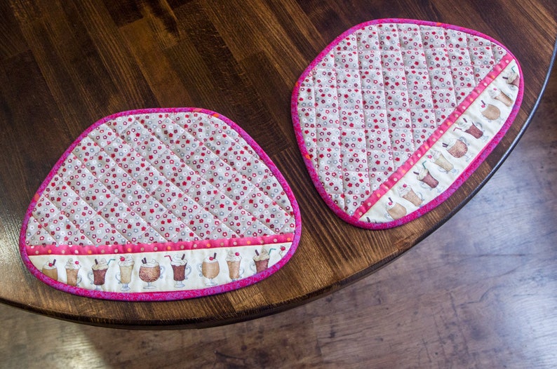 Quilted Placemats for round table Etsy