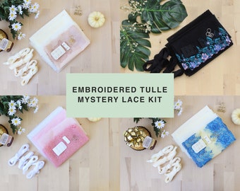 DIY Underwire Bra Mystery Embroidered Tulle Lace Kit!