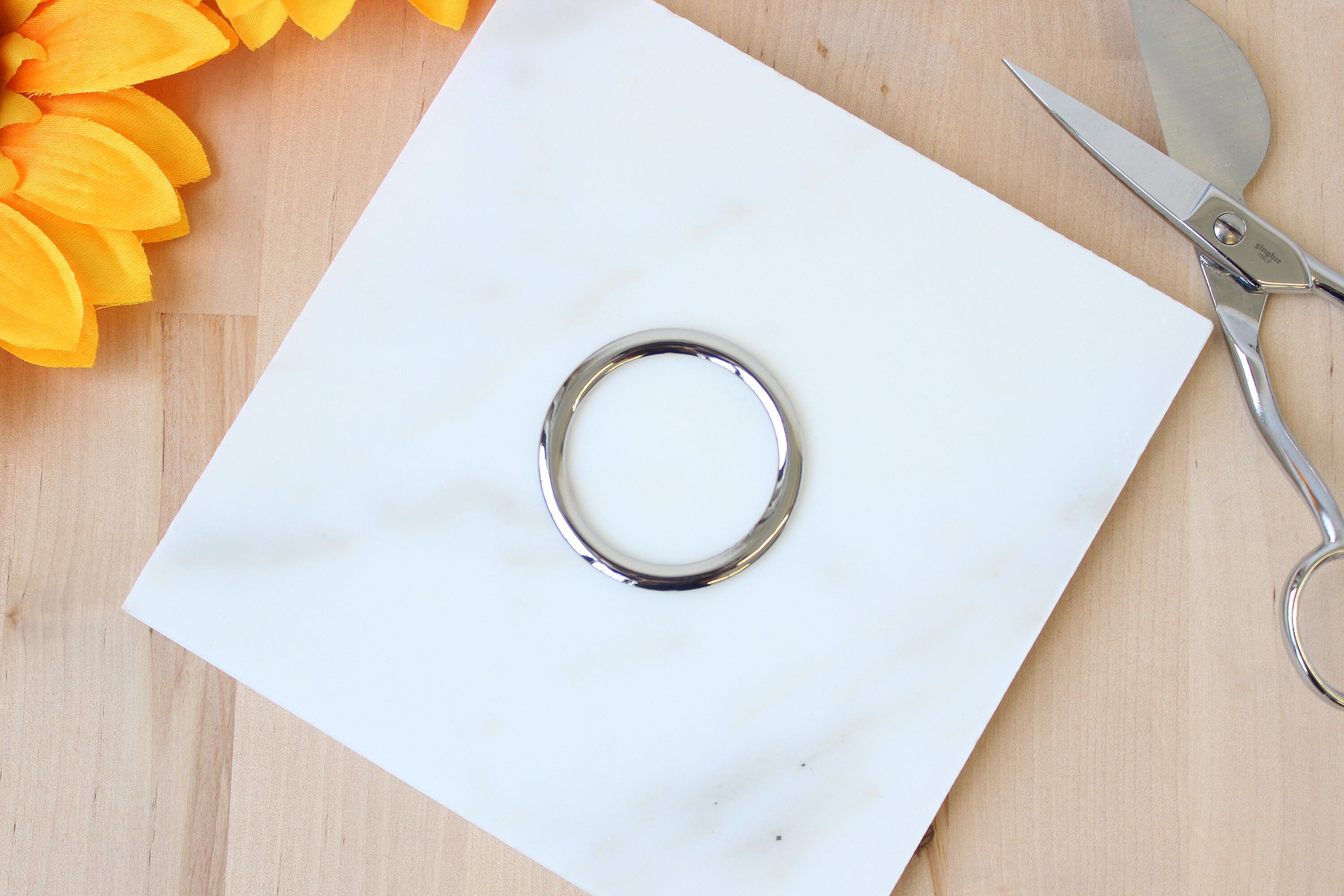 50mm Metal Swimwear Rings Silver or Light Gold perfect for Etsy