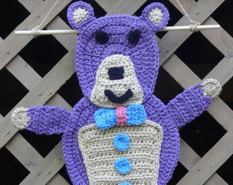 Baby Bear Crochet Pattern - Applique and Wall Hanging