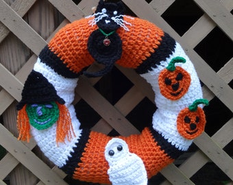 Halloween Wreath Crochet Instructions