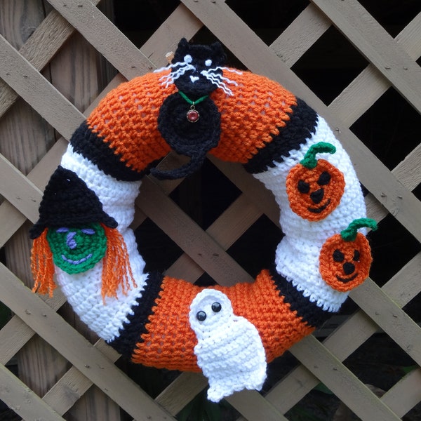 Halloween Wreath Crochet Instructions