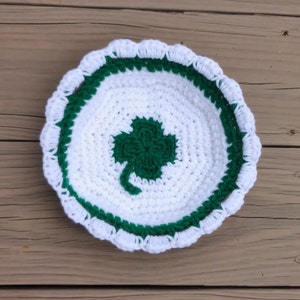 Shamrock Basket Crochet Pattern