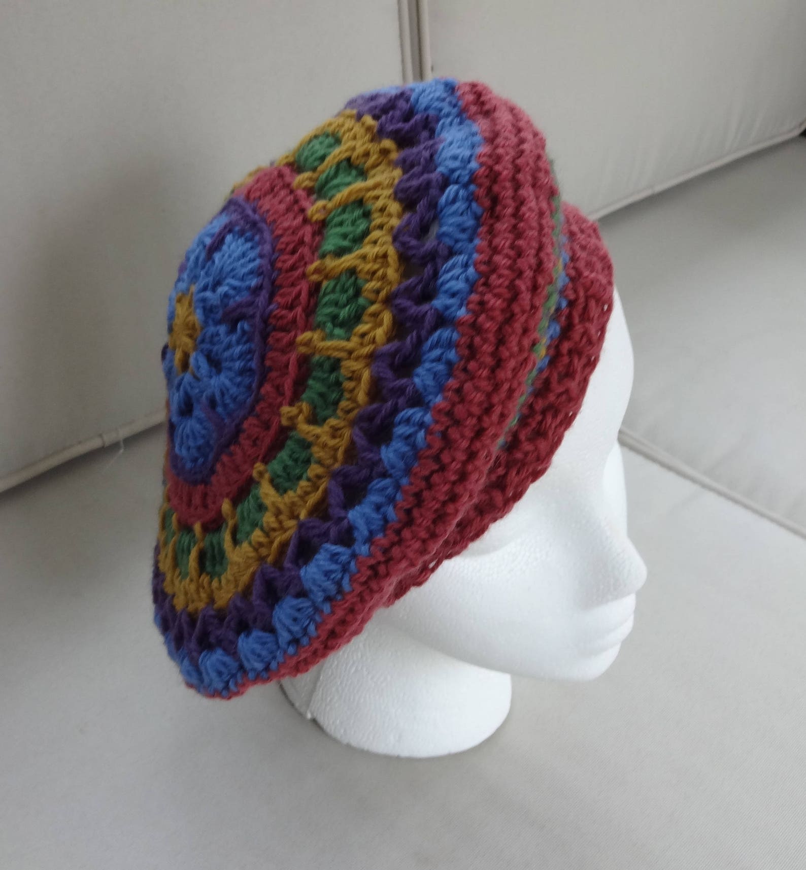 Twilight Mandala Beret Crochet Pattern - Etsy