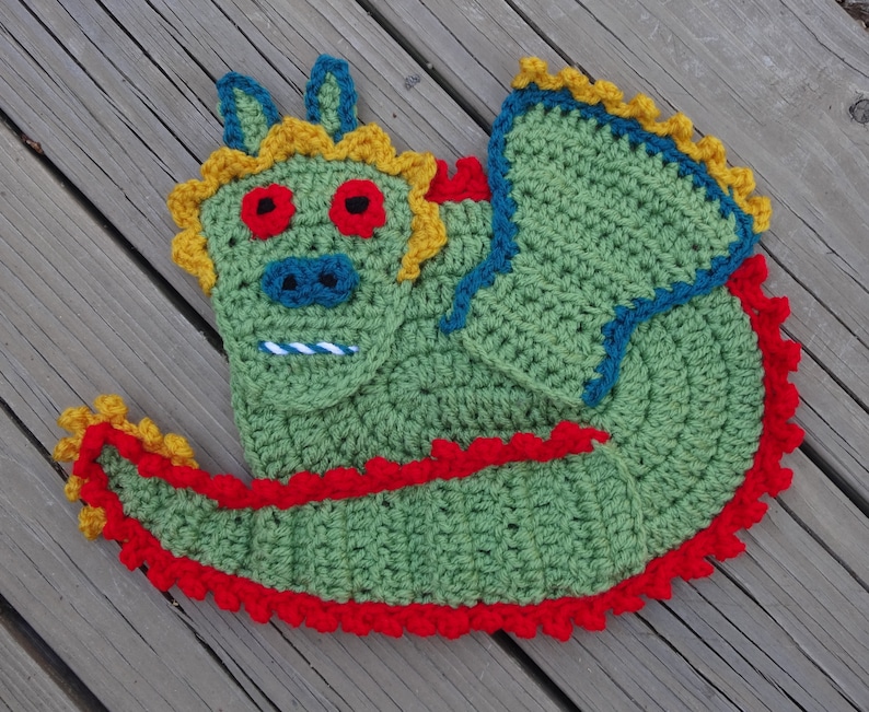 Friendly Dragon Crochet Pattern image 1