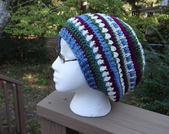 Mandala Style Slouchy Beanie Crochet Pattern