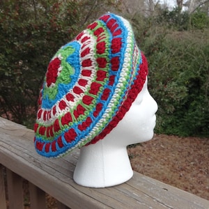 Color My World Slouchy Beret Crochet Pattern
