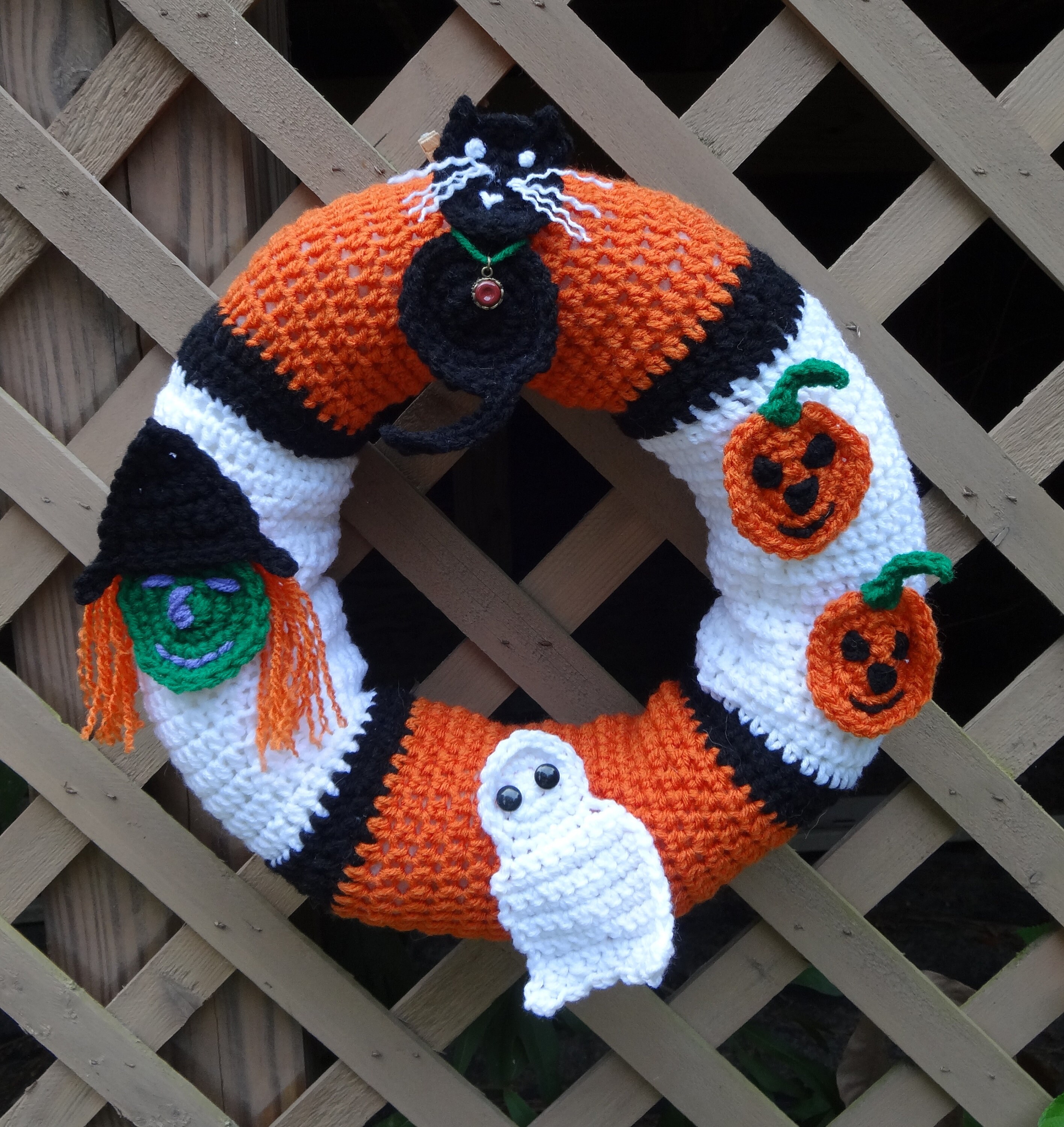 Halloween Wreath Crochet Instructions Etsy UK