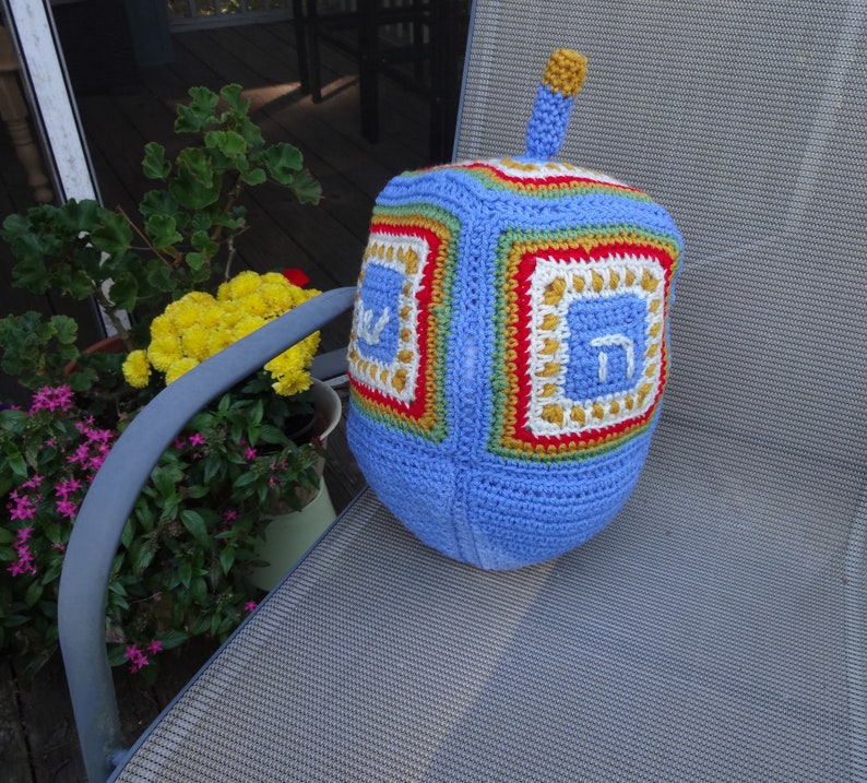 Happy Hanukkah Dreidel Plushie Crochet Pattern Etsy