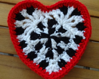 Harlequin Heart Crochet Pattern